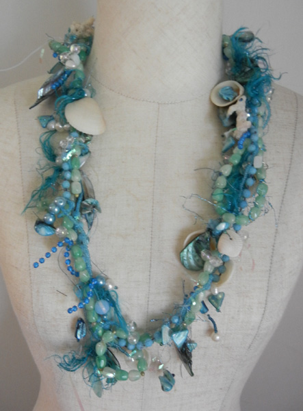 Tropical Mermaid Necklace - Click Image to Close